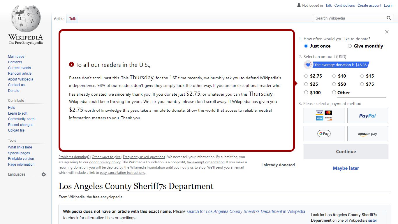 Los Angeles County Sheriff's Department - Wikipedia